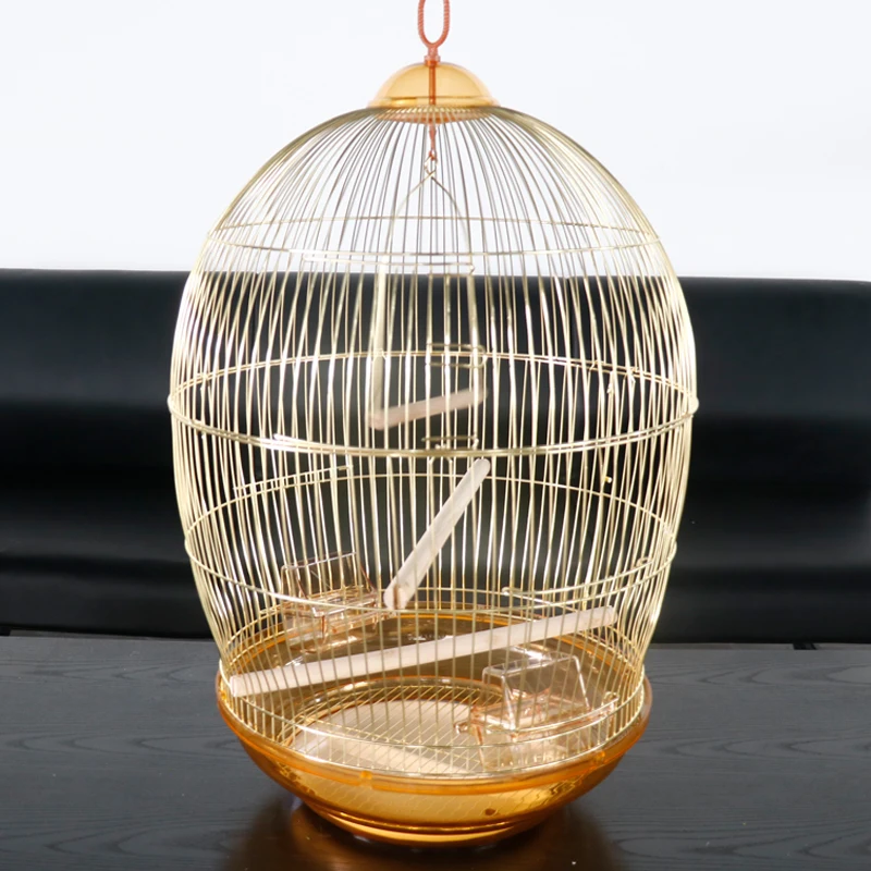 

Factory Wholesale Small Durable Outdoor Hanging Bird Cage Customized Color Metal Wire Nest Enclosure Solid Bird Nest Birdhouse