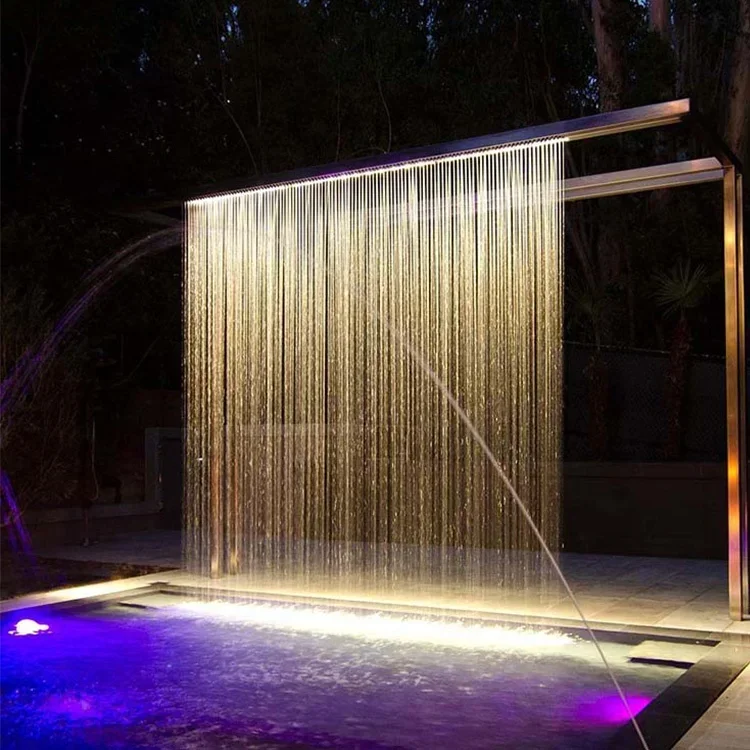 Factory Supply Customized Stainless Steel Indoor or Outdoor Garden Decoration Water Curtain