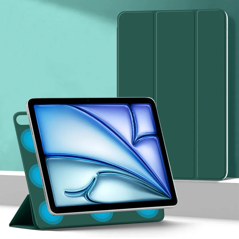 Smart Folio Magnetic Funda For New iPad Pro M5 11 13 Inch Case For iPad A16 11 10 Th Mini Air 7 6 5 4 10.9 M3 M2 11 13 