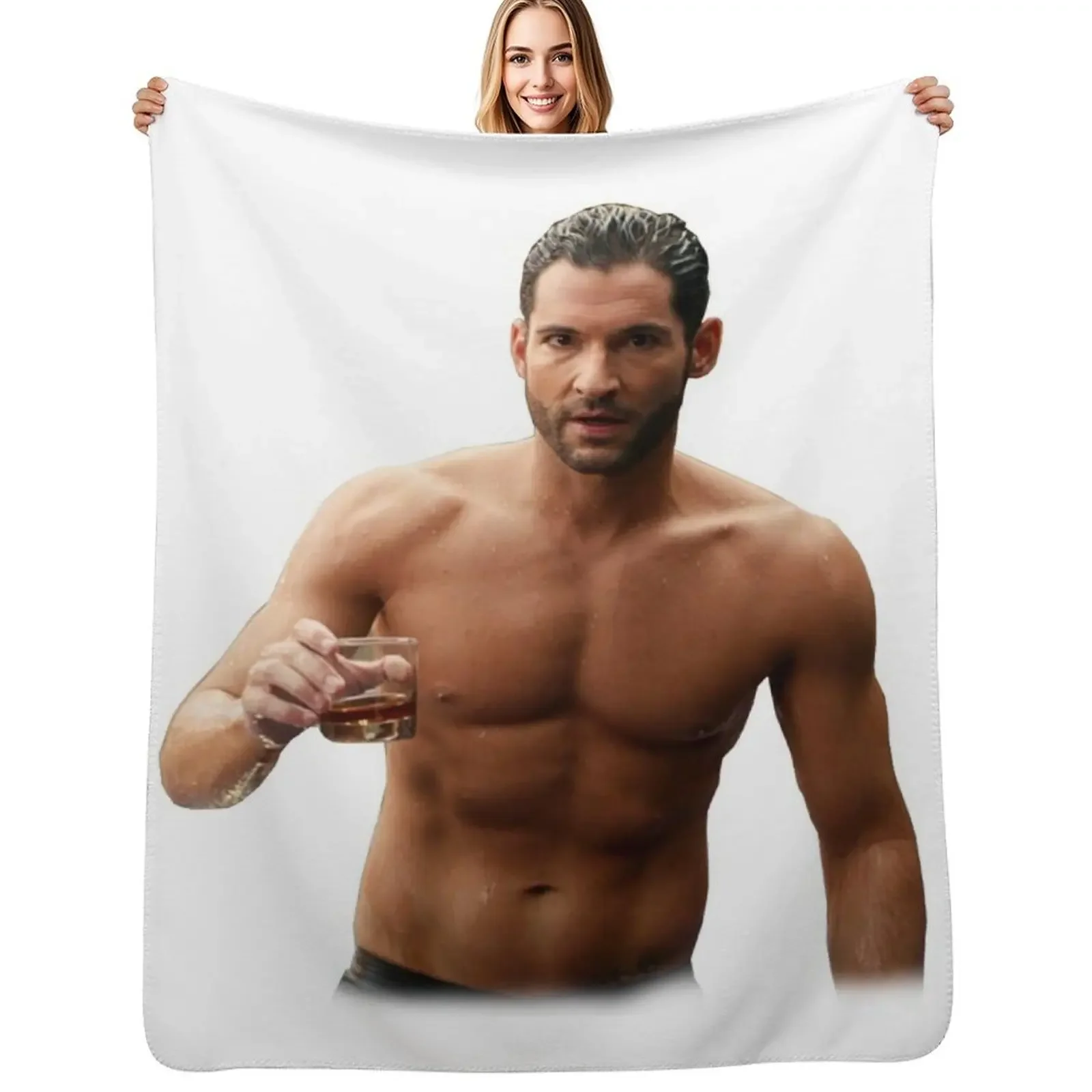 Tom Ellis Throw Blanket Bed covers Stuffeds Thin Blanket