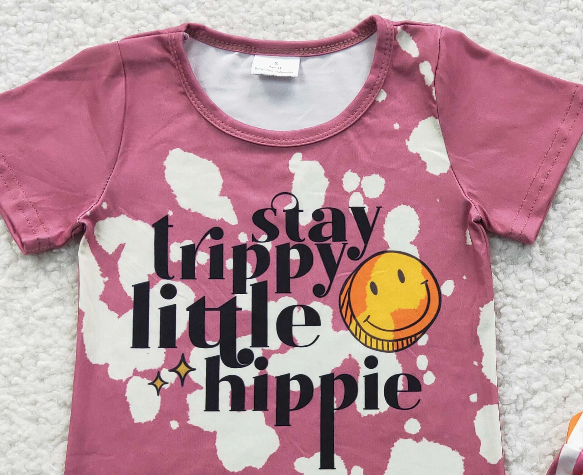 8.11 GSSO0314 ملابس صيفية للفتيات الصغيرات مع شورت مخطط طقم بوتيك للأطفال #3