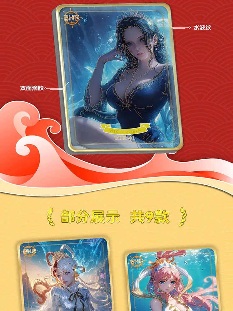 2024 terbaru Haibao satu bagian koleksi kartu perdagangan Anime Yamato Robin Boa Nami Booster Box Doujin CCG TCG hadiah hobi