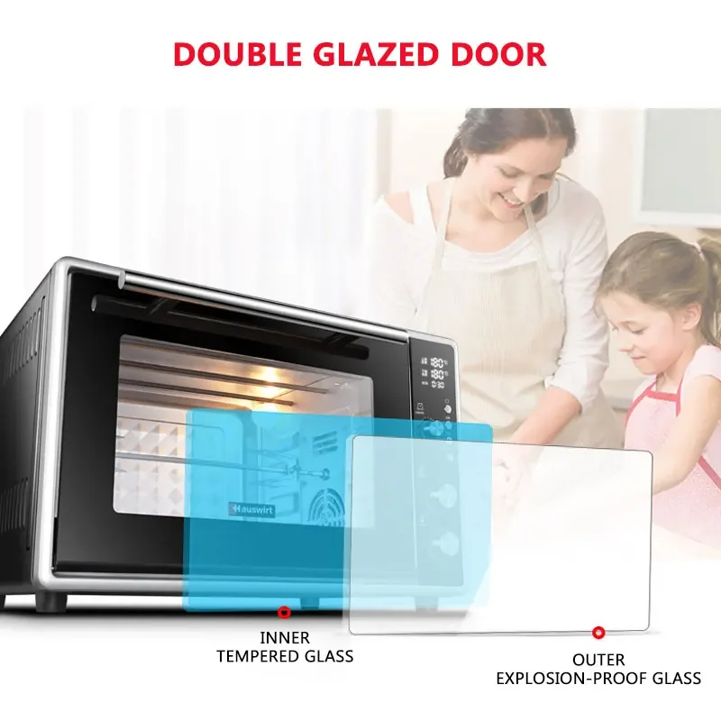 Horno de microondas eléctrico multifuncional para el hogar, cocina automática de gran capacidad para hornear pan