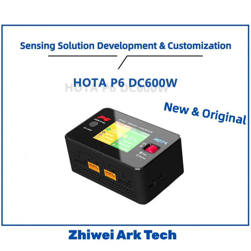 

Зарядное устройство HOTA P6 Pro с двумя каналами, DC600W 300W×2 15A, AC240W, интеллектуальное балансирование для LiPo/NiMH, RC дронов/автомобилей/лодок