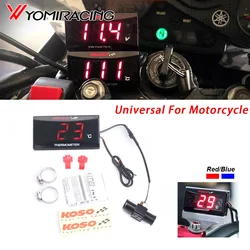 KOSO-Motocicleta Temperatura da Água Mini Meter, Sensor Água Temp Adapter, Scooter e Racing, XMAX250, 300, NMAX, CB 400, CB500X