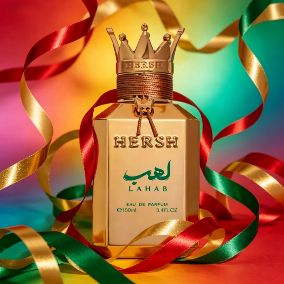Radiate charm constantly Hersh Lahab Perfume Oud 3.4oz/100ml EDP Spray, Long Lasting Cologne Luxury Gold Crown Perfume Ideal Holiday Gift Ideal for every event & occasion - view 2