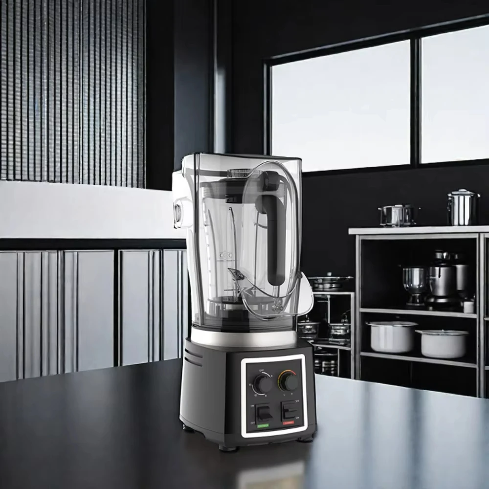 Happy Partner High Quality High Power Professional Heavy Duty Smoothie Milkshake Commercial Blender with Sound Proof Blender