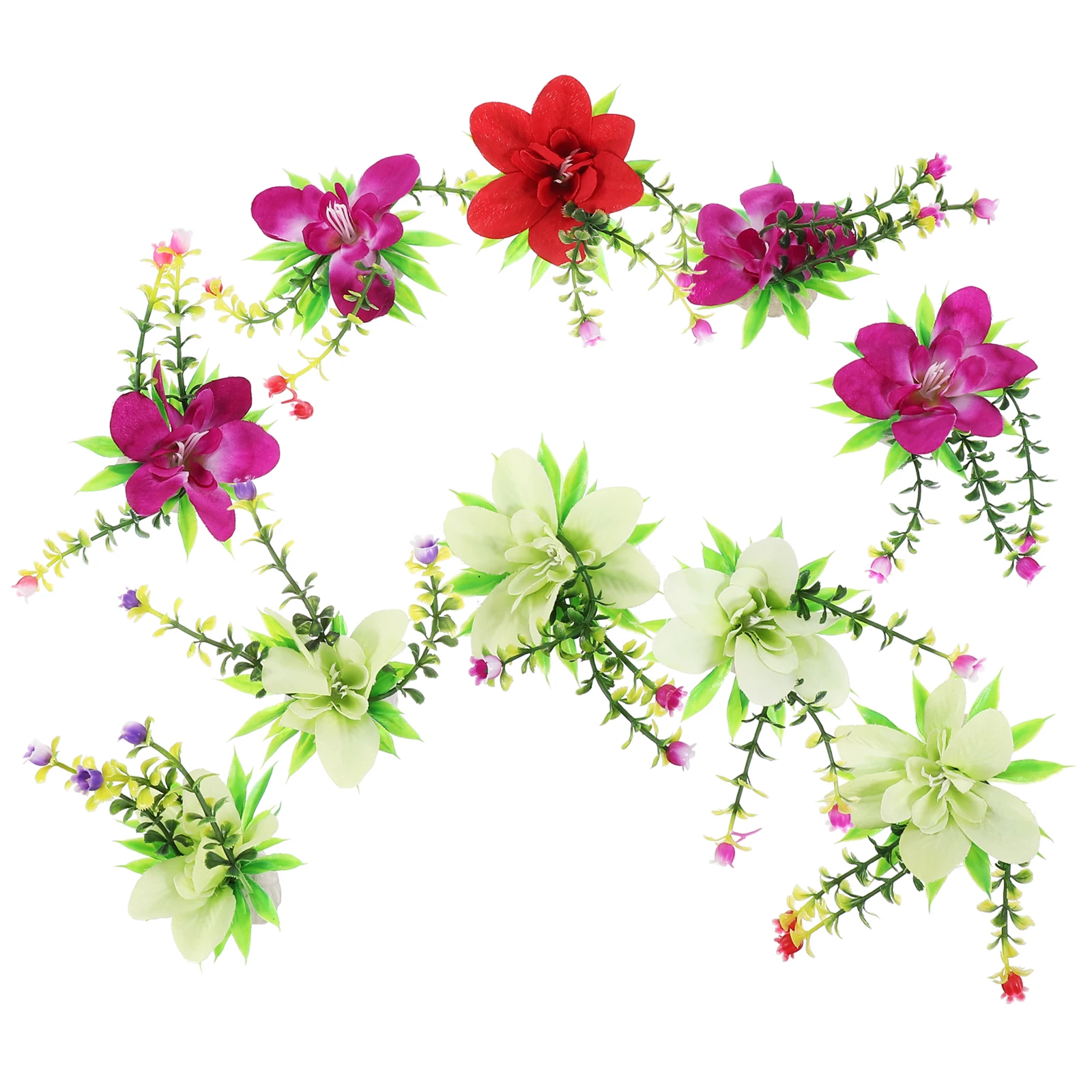 

10pcs Sushi Sashimi Ornaments Artificial Flower Decorations Plate Party Platters Hotel Supplies Kitchen Bar Utensils