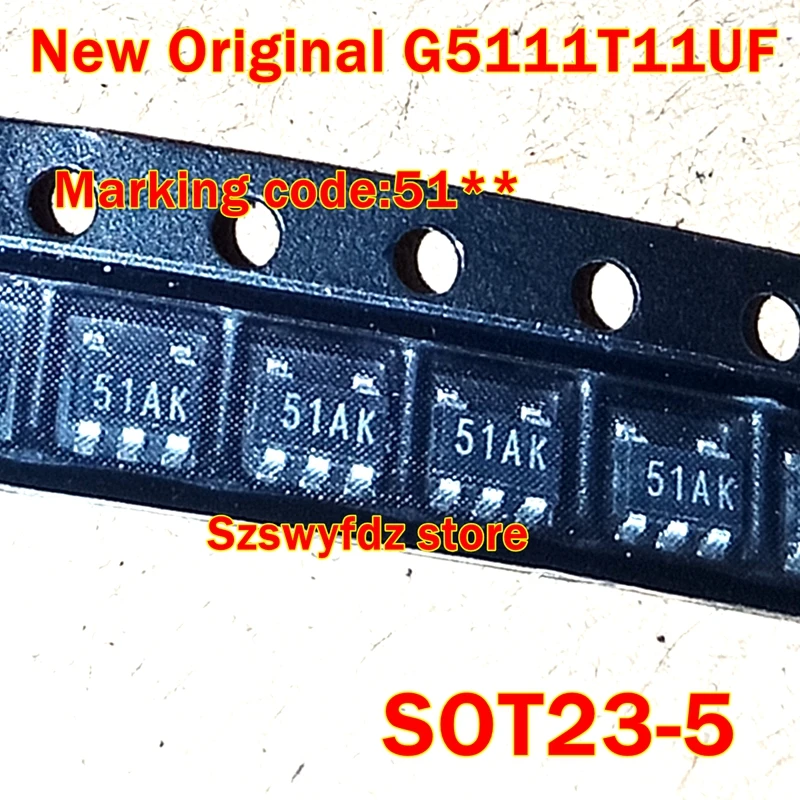 1pcs to 100pcs New Original G5111T11UF G5111T11U G5111T11 SOT23-5 Marking code:51**  Micro-power Step-Up DC/DC Converters in