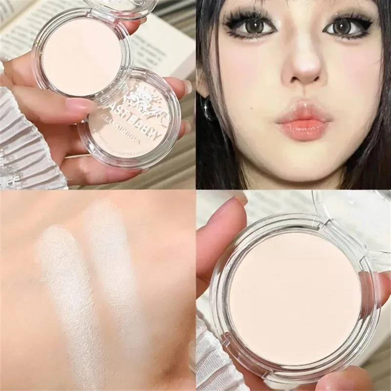 Beige White Highlighter Palette Single Matte Face Nose Brighten Contour Makeup High Gloss Eye Shadow Lying Silkworm Rouge Powder