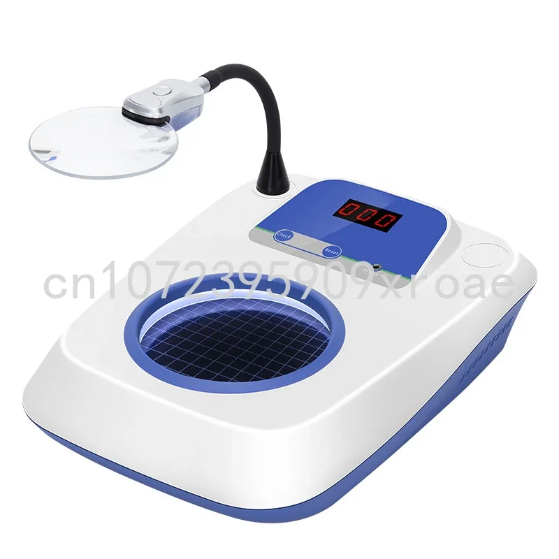 Laboratory Digital Display Colony Counter, Bacteria Testing Equipment, Bacteria Count Detector, 3, 6X Magnifier, 220V