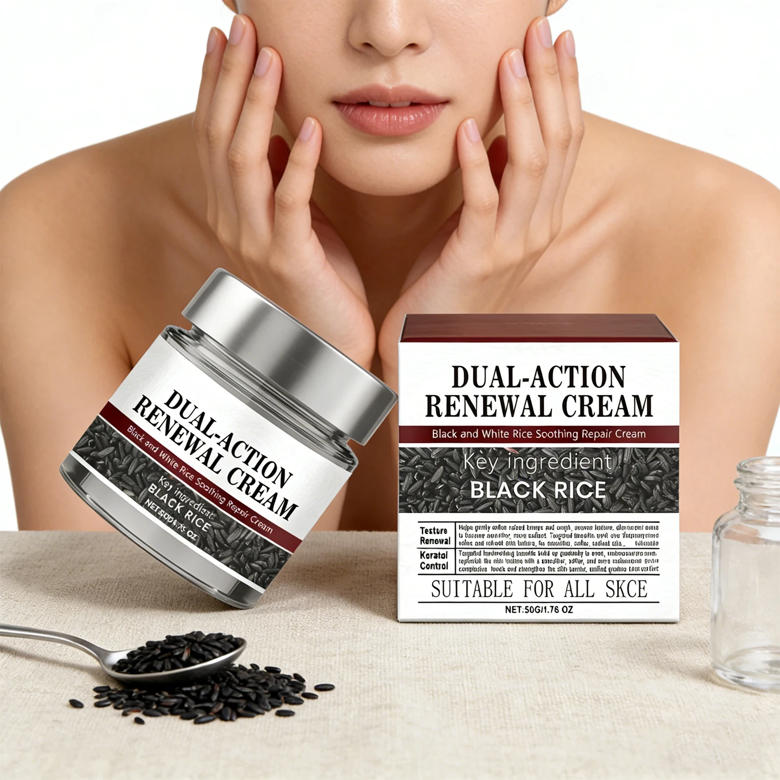 

Black Rice Scrub Gel Gentle Exfoliating Brightening Body Moisturizing Cream Relieve Skin Discomfort Repairing Damaged Dry Skin