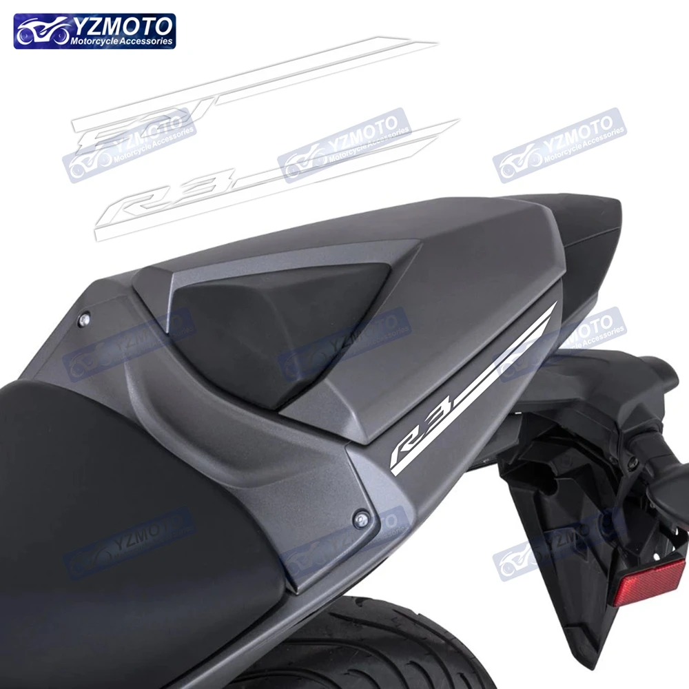 

Для YAMAHA YZF R3 YZF-R3 2015-2023 наклейка на обтекатель хвостового крыла красная линия заднее сиденье водостойкие светоотражающие наклейки наклейка украшение