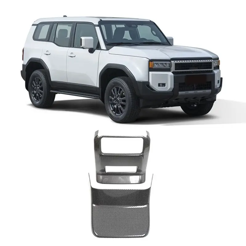 A21F-High Quality Rear Anti-Kick Pad Air Conditioning Anti-Kick Plate Cover For Toyota Prado LC250 2024 Modification Parts