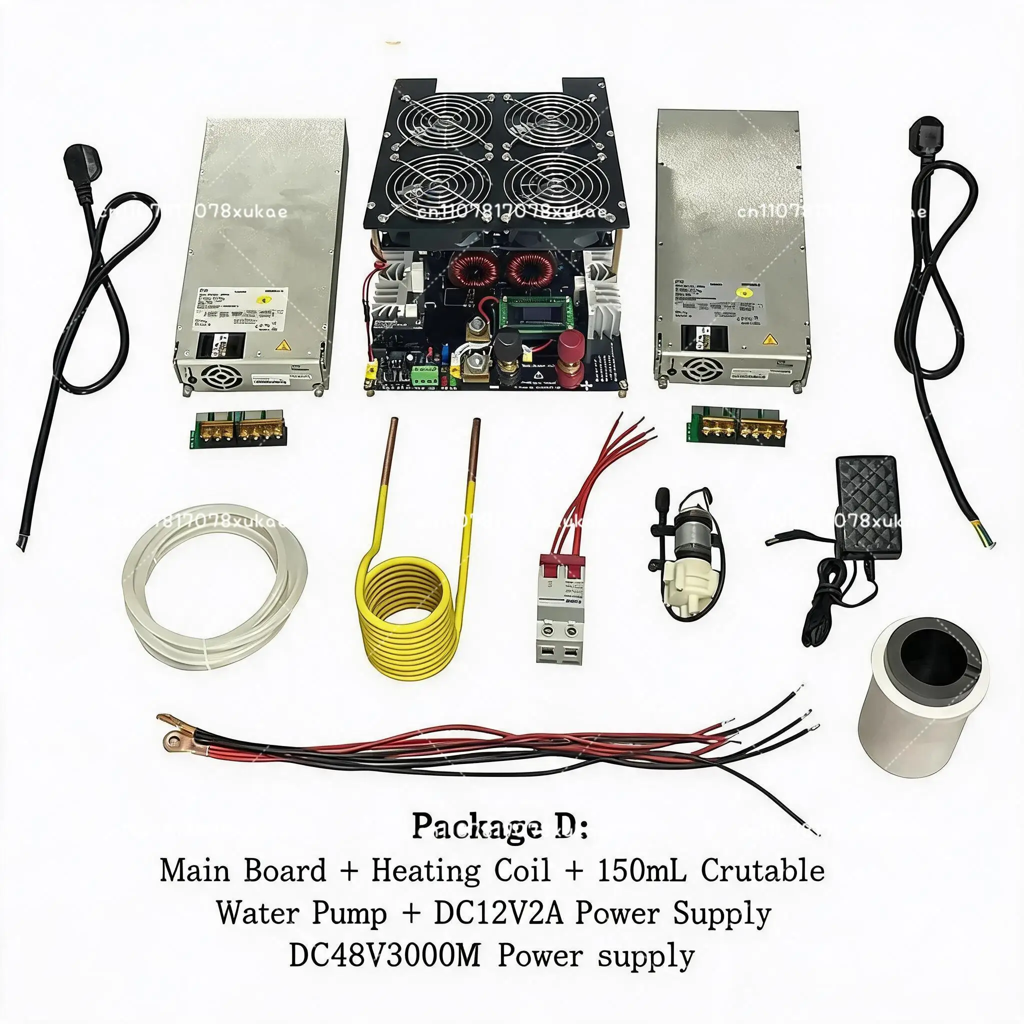 5000W/5KW ZVS Heater Induction PCB Board Heating Melted Metal Coil Pump Crucible Power Supply
