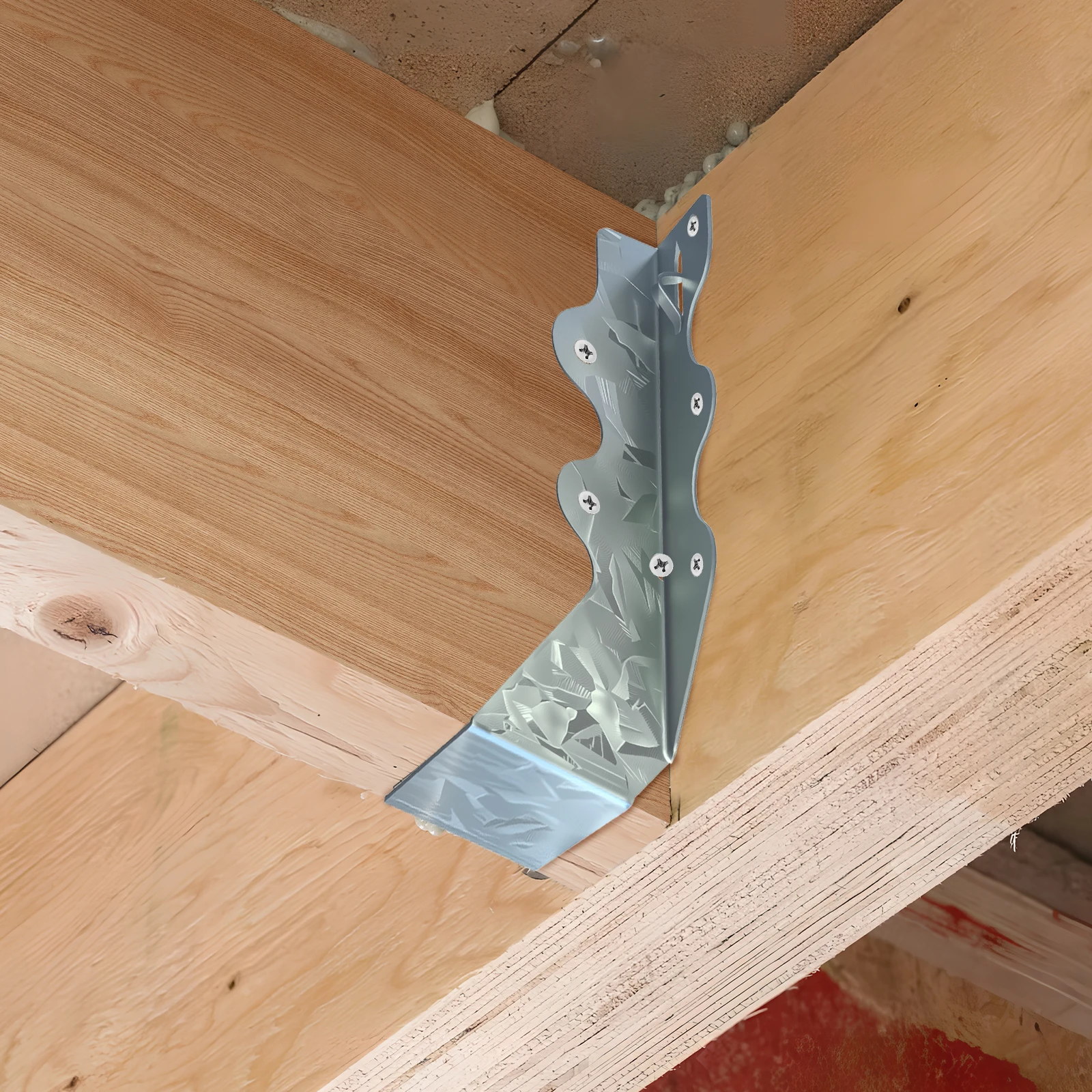 

20Pcs Galvanized Joist Hanger 2x6 Inch Face Mount Hurricane Tie Brackets for Wood Floor Deck Ceiling Joist Support