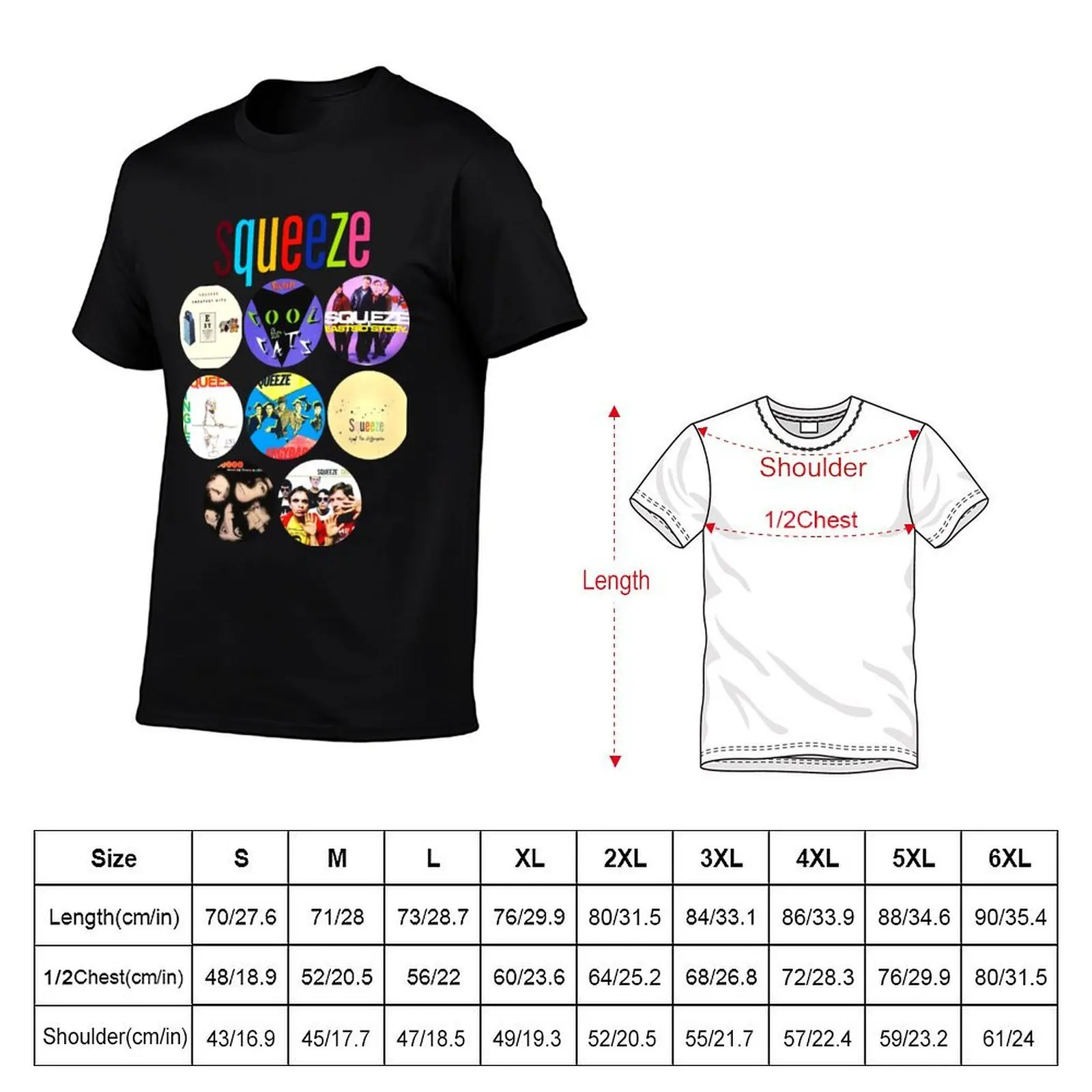 Squeeze Band Classic T-Shirt fashion shirts oversized graphic tee clothing for men