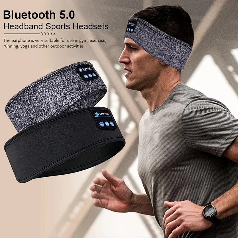 XIAOMI Bluetooth Earphones Sports Sleeping Head Band Elastic Wireless Headphone Eye Mask Wireless Bluetooth Headset Head Band