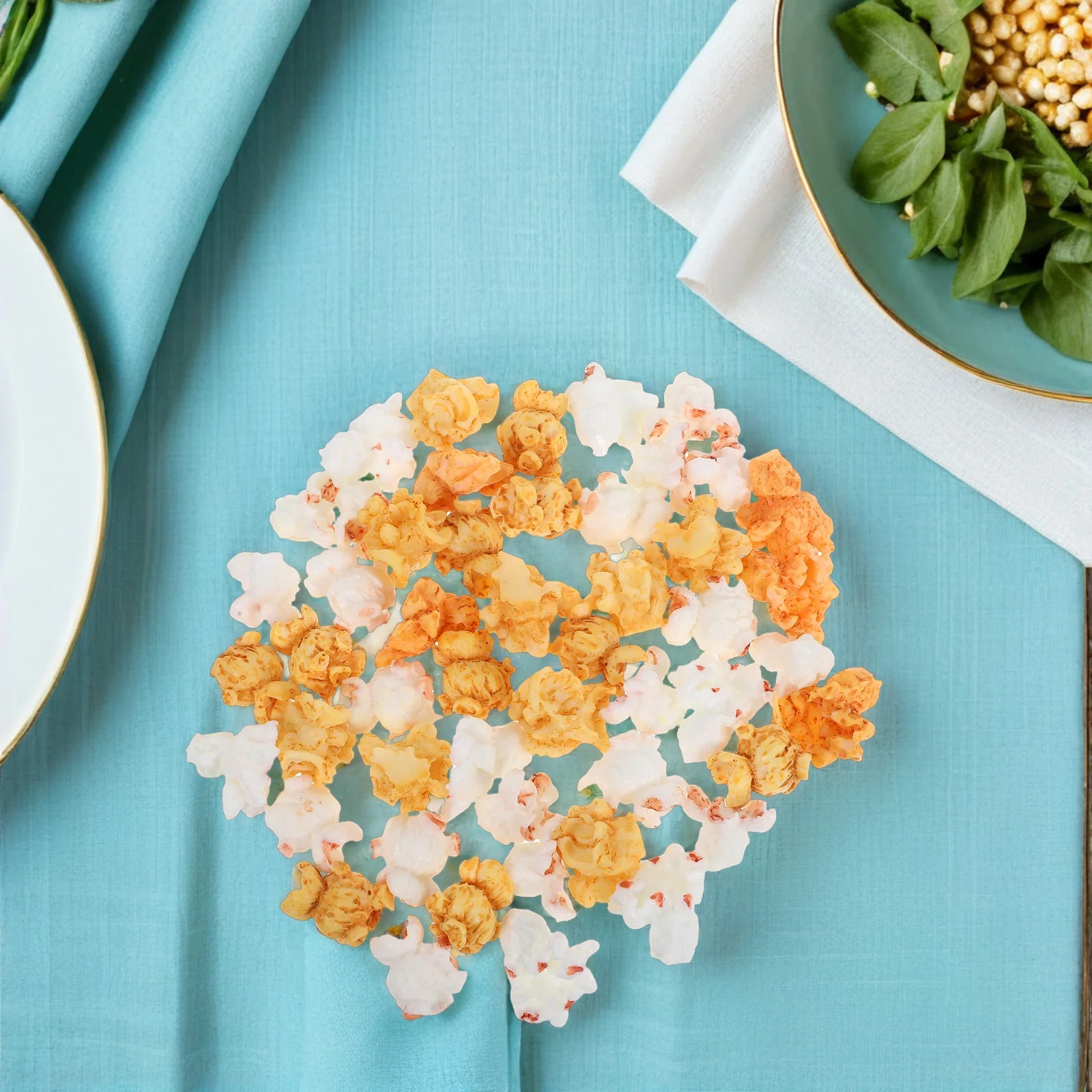 

50Pcs Mini Popcorn Prop Delicate Simulated Popcorn Decoration DIY Craft Accessory Home Decor Photo Prop Children's Toy