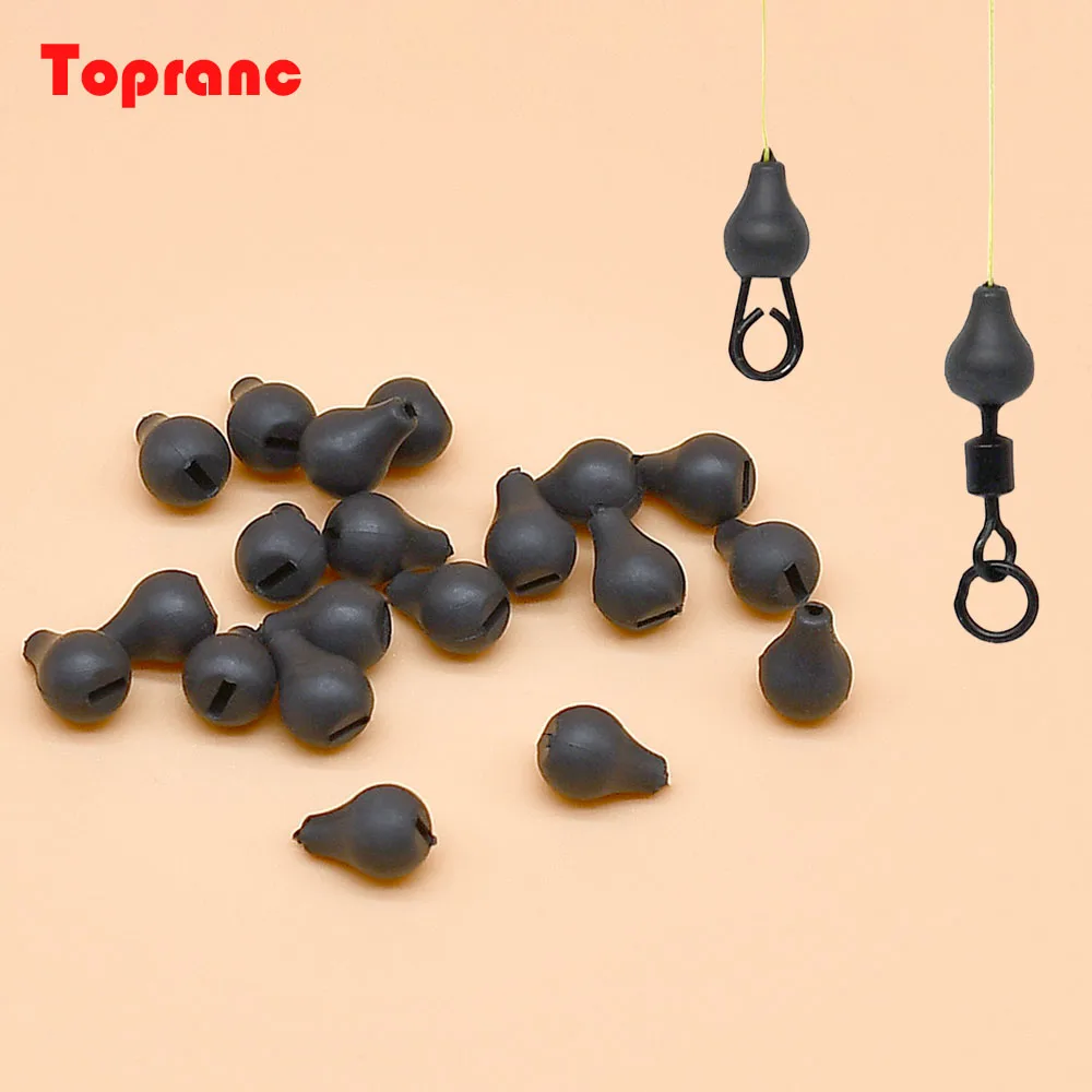 Topranc 10Pcs/15Pcs Wolfram Chod Perlen Linie Sinker Terminal Tackle Für Karpfen Rig Angeln Zubehör Boden angeln