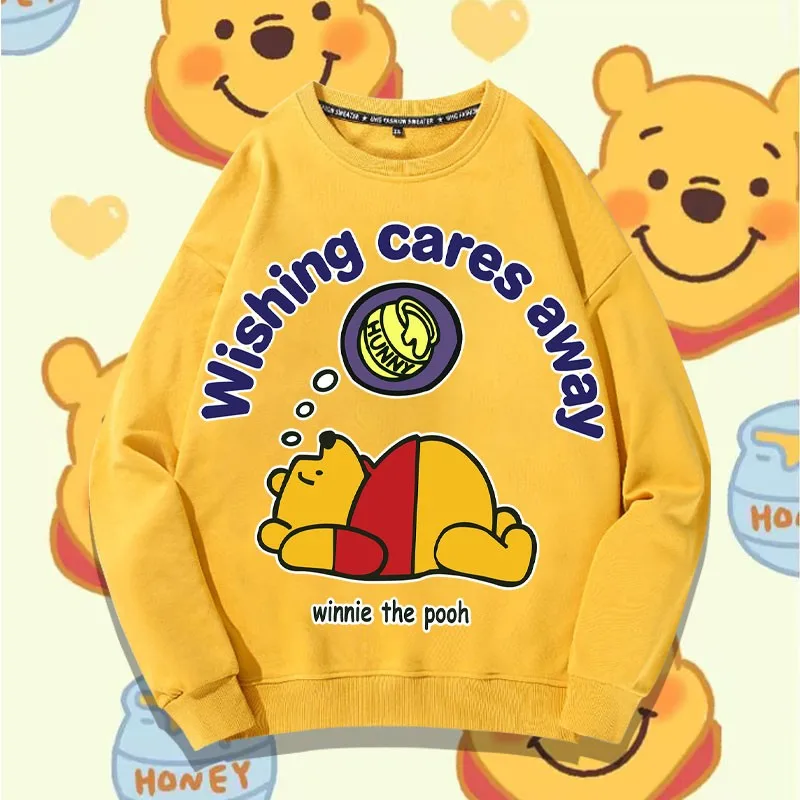 

Winnie Co-crewneck Hoodie 2024 New Tigger Animation Peripheral Coat Children's Autumn Clothes