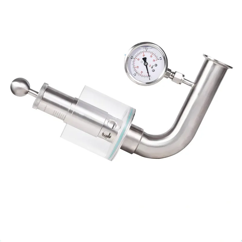 Imagem -02 - Válvula de Escape Automática de Segurança Tri-clamp Air Release Valve 0.22.2 Bar para Destilação de Cerveja Caseira f 32 mm Od50.5 mm