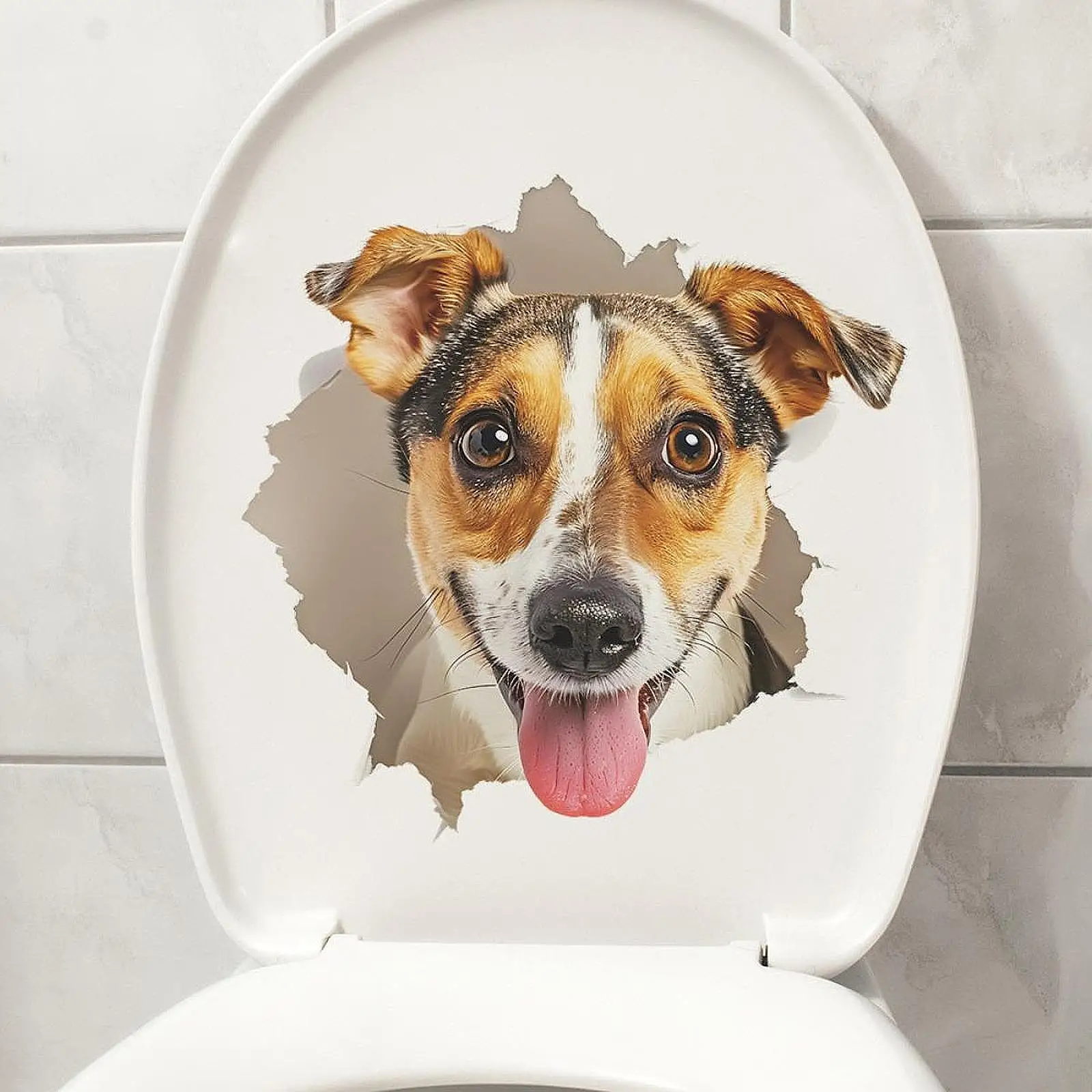 

Наклейка на чехол для унитаза, наклейка, забавная собака, сделай сам, декор для сиденья в ванной комнате для туалета