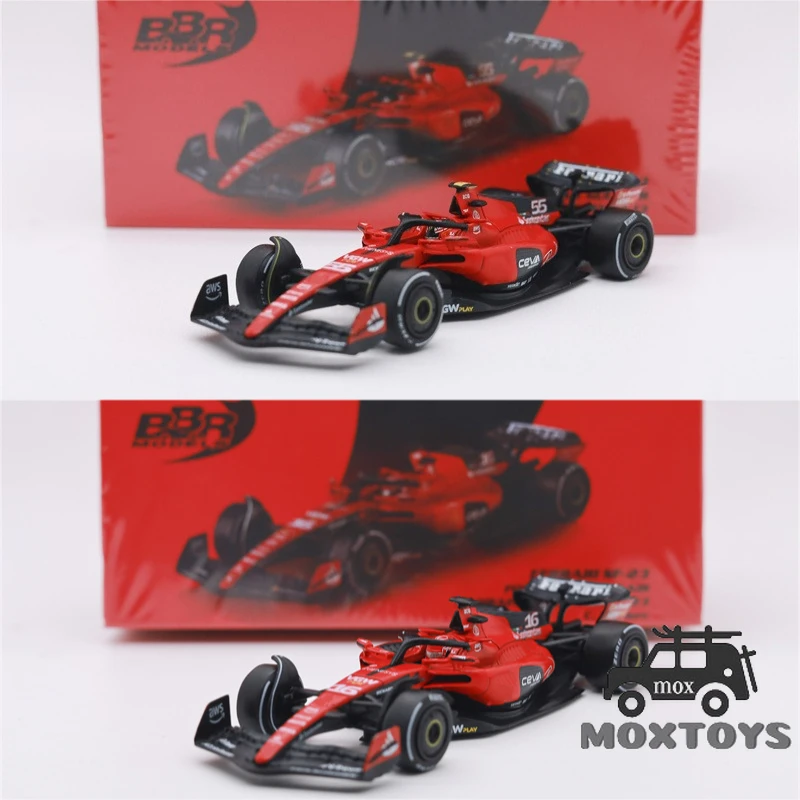 

BBR64 1:64 2023 F1 SF23 No.55 C. Sainz / No.16 C. Leclerc 2023 Bahrain GP Diecast Model Car