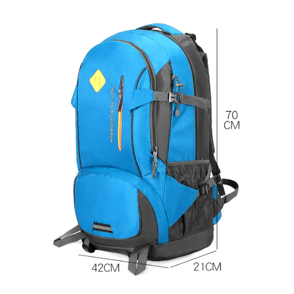 80L Large Capacity Outdoor Mountaineering Backpack Nylon Scratch-Resistant Wear Sports Bags Travel Camping Hiking Backpack