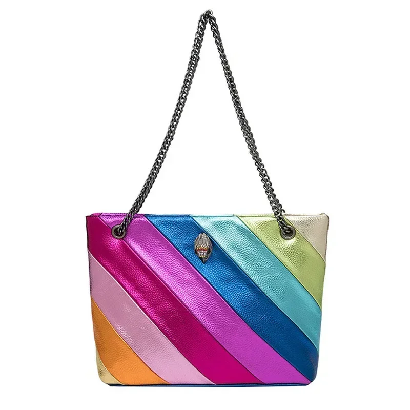 

KURT GEIGER London New UK Brand Rainbow Women Handbag large capacity Wave Pattern Eagle Head Bird Bag bags for women