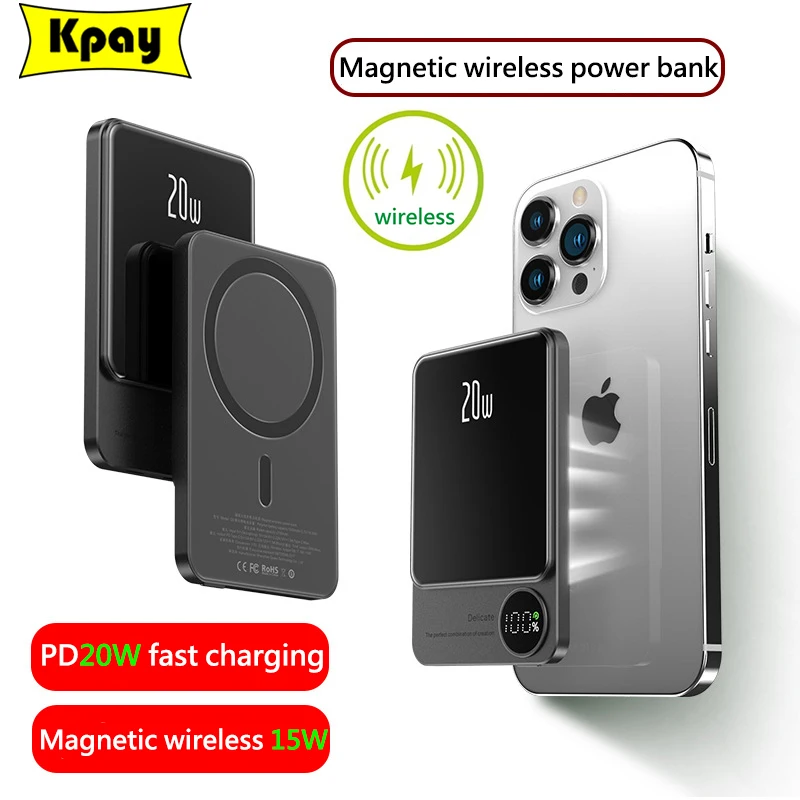 macsafe-magnetic-wireless-power-bank-external-auxiliary-battery-charger-15w-10000mah-fit-for-iphone-12-13-14-15pro-max