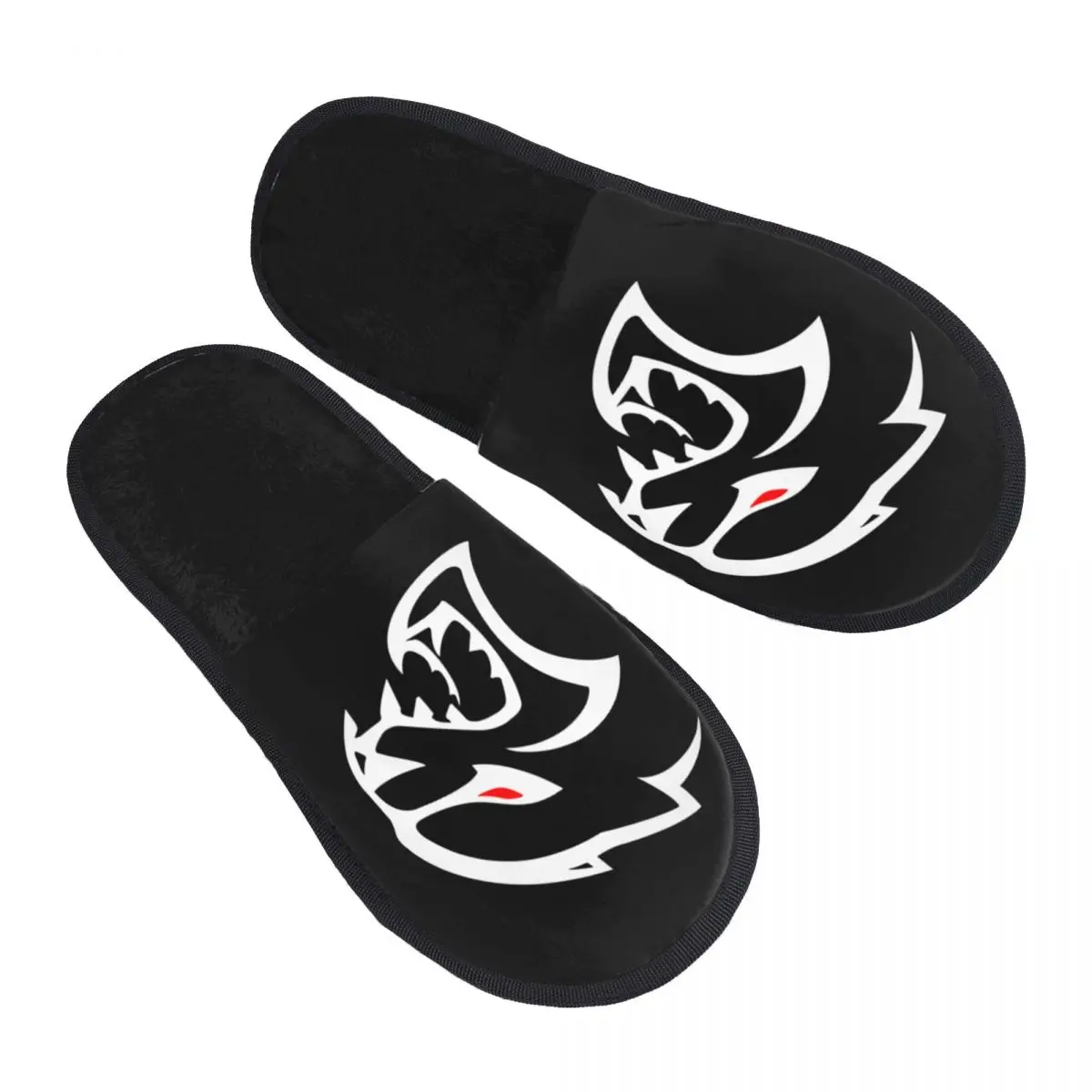 

Custom White Hellcats Memory Foam Slippers Women Comfy Warm Superhero House Slippers