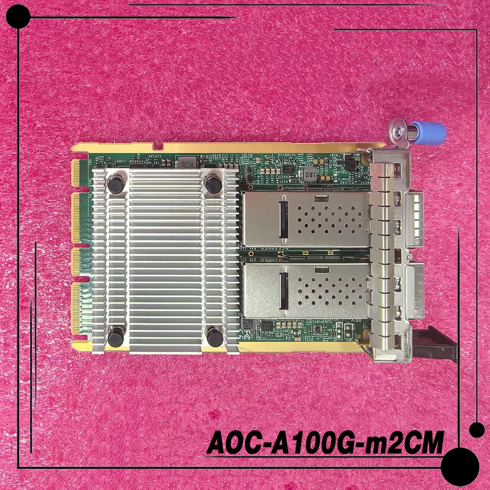 For Supermicro Aiom NIC Dual-port 100G NIC AOC-A100G-m2CM