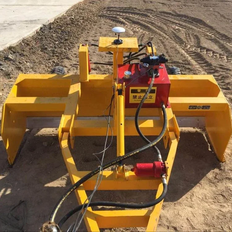 Agricultural machine laser leveler land