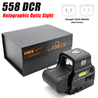 EOTECH 558 DCR Green Red Dot Holographic Optic Sight Tactical Hunting G33 G43 G45 3X 5X Magnifier Airsoft Rifle Scope Equipment