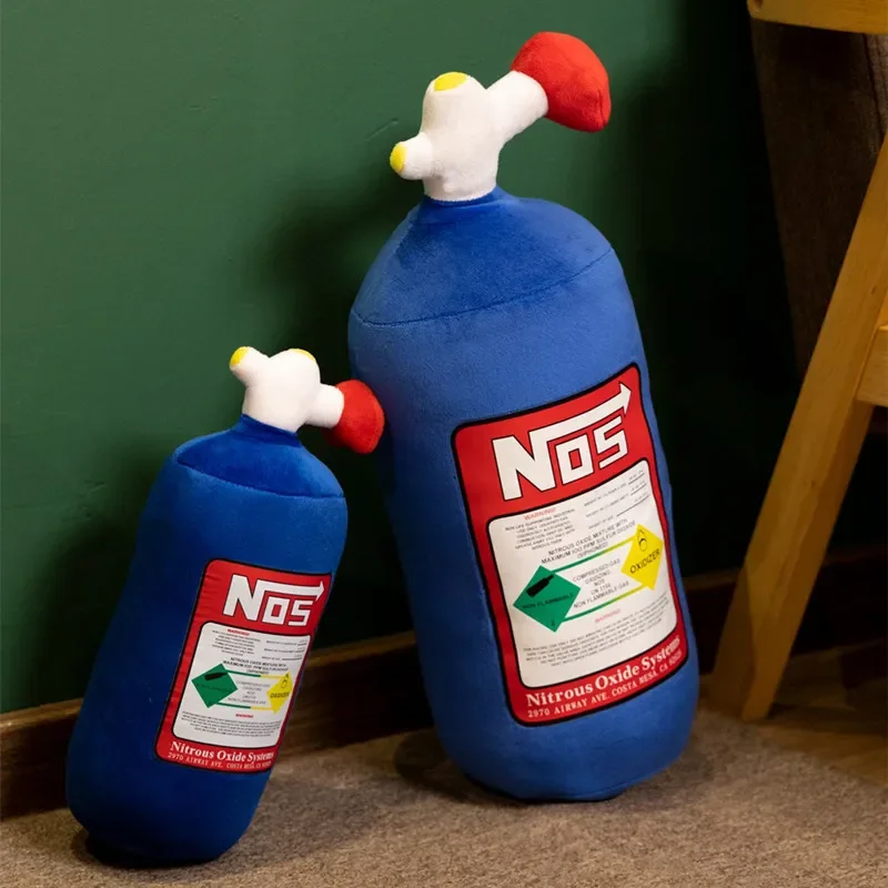 28/45cm echte Stickstoff zylinder Plüsch Kissen Auto Taille von einem modifizierten Persönlichkeit Kissen weichen Kissen Raum dekoration Geschenk