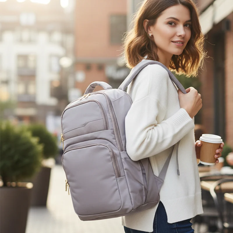 

High-quality women's casual commuter backpack, large capacity, laptop bag, lightweight travel backpack, student school bag