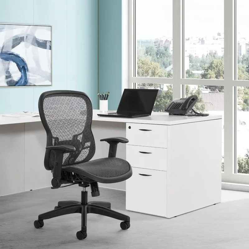 Mesh Back and Seat, Synchro Tilt Control, Adjustable Tilt Tension, Lumbar Support and Flip Arms Office Chair