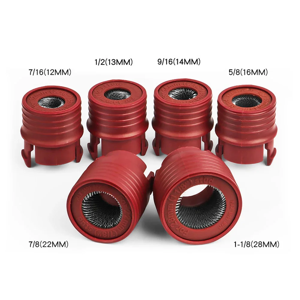

9PCS Car Wheel Stud Cleaner Tool Screw Nuts Rust Removal Brush Cleaning 12-28mm Car Wheel H-ub Derusting Wire Cleaning Brush