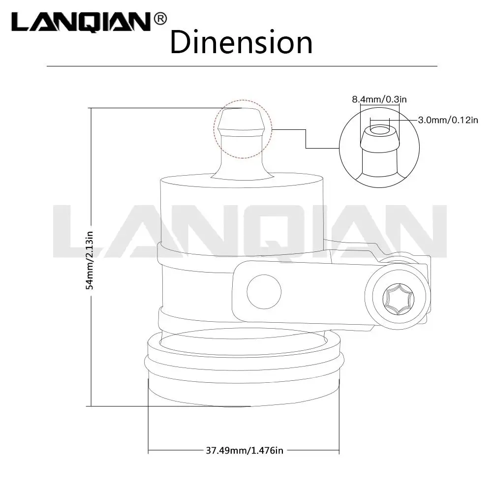 Depósito de líquido de freno trasero para motocicleta, depósito de embrague Universal CNC, taza de líquido de aceite para KAWASAKI VERSYS 650, 1000,