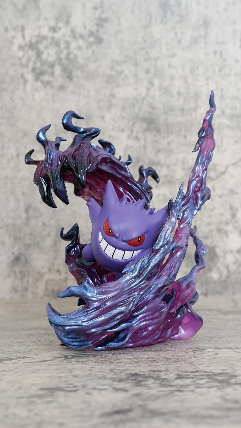 19cm Anime Pokemon Gengar Battle Ver. PVC Action Figure Game Statue Collectible Model Kids Toys Doll Gifts view 2