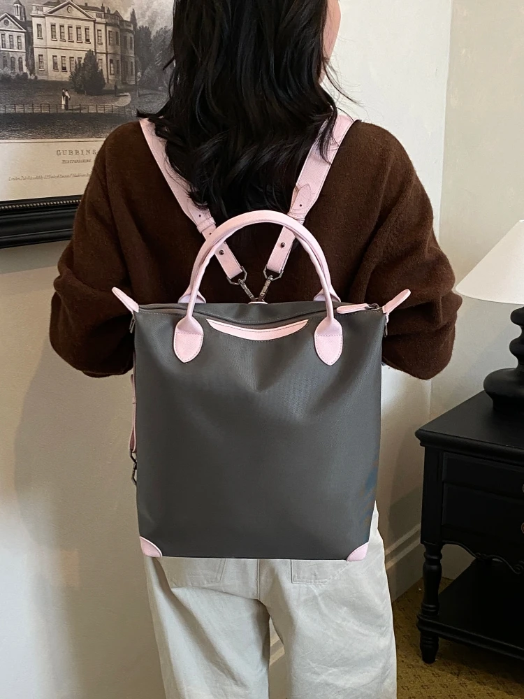 Large Capacity Dual Shoulder Bag 2026 New Lightweight Commuter Bag Versatile Handbag Travel Backpack Multi-Use Single Shoulde...