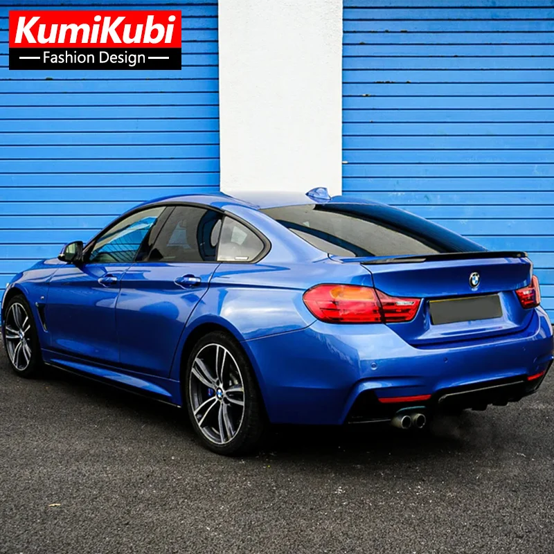 F36 Rear Spoiler For BMW 4 Series F36 4-Door Gran Coupe P Style Rear Spoiler Wings Black Carbon Car Tuning Styling Accessories