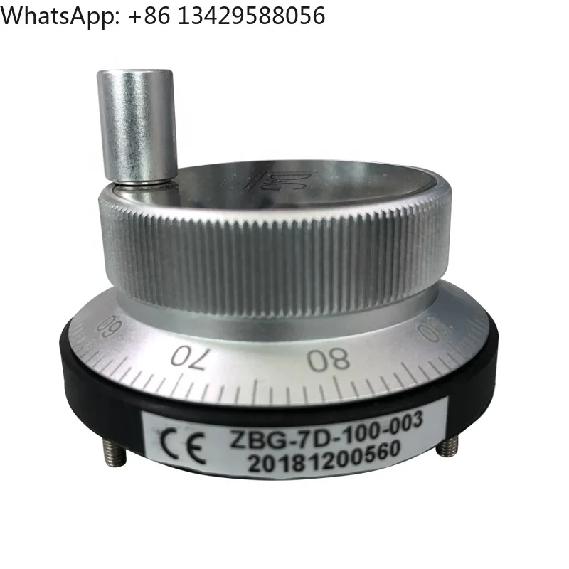 

CNC Pulser Handwheel 5V 6Pin Pulse 100 Manual Pulse Generator Hand Wheel CNC Machine 60mm Rotational Encoder