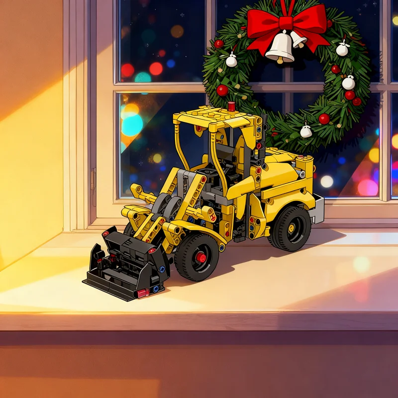 

509 шт. MOC колесный погрузчик, техническая модель, строительные игрушки, блоки, архитектура, сборка, рождественский подарок, сделай сам, образование, креативная идея