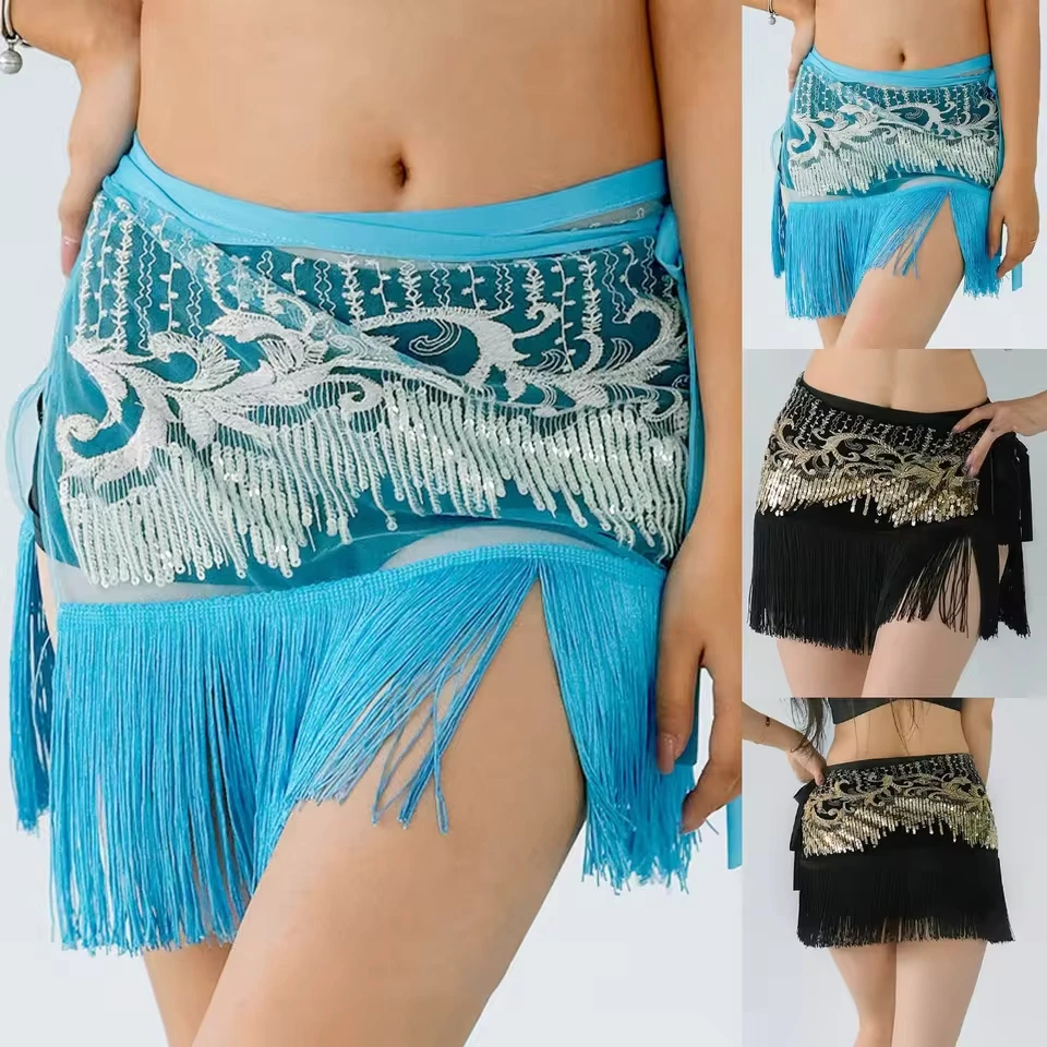 Women'S Tassels Sequin Skirt Sparkly Lace Up Waist Adjustable Mini Party Sequin Skirt High Waist Summer Vintage Mini Skirts