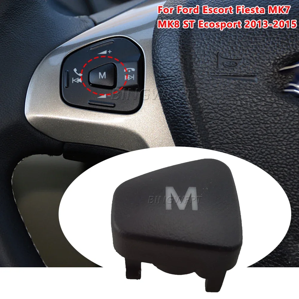 BINGWFPT Car Audio Volume Steering Wheel Button Cruise Control Switch M ON Button For Ford Escort Fiesta MK7 MK8 ST Ecosport