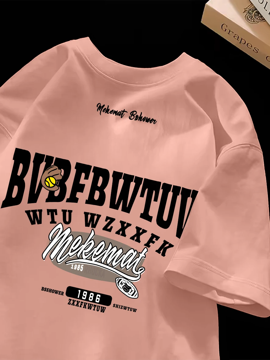 

Модная футболка с принтом, свободного кроя, дышащая, стильная, повседневная, с геометрическим узором, молодежная, популярная.