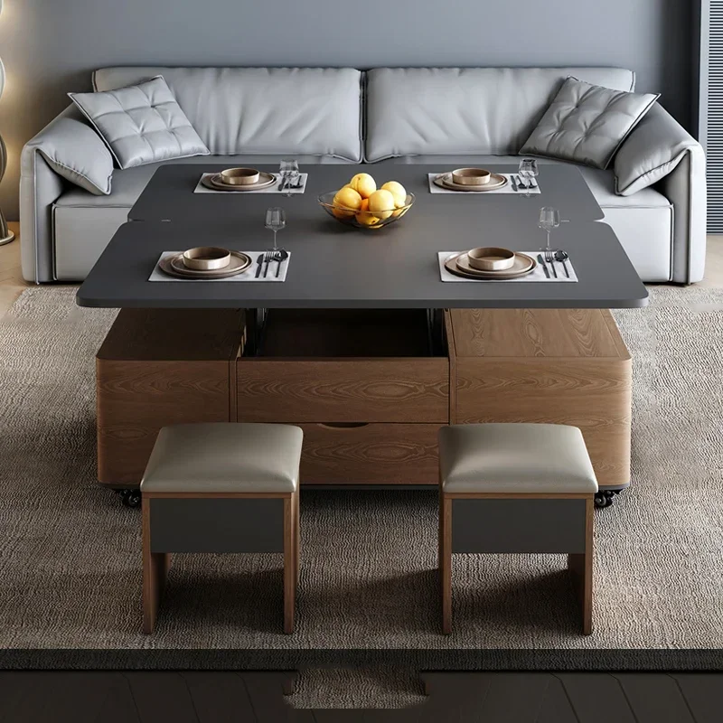 

Minimalist Elevator Coffee Table Modern Stool Unique Storage Coffee Table Salon Designer Black Mesa De Centro Sala Furniture