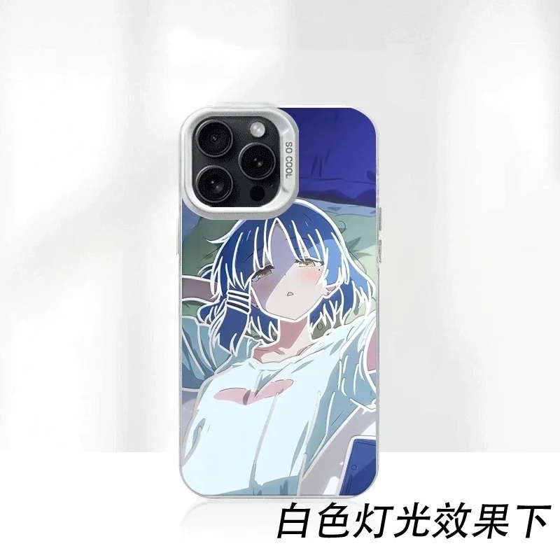 Capa de telefone linda menina Yamada Ryo para iPhone 11 12 13 14 15 16 17 Pro Max Plus XR mini Air Bocchi The Rock! Capa traseira do pijama